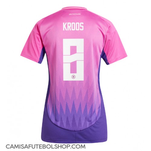 Camisa de time de futebol Alemanha Toni Kroos #8 Replicas 2º Equipamento Feminina Europeu 2024 Manga Curta